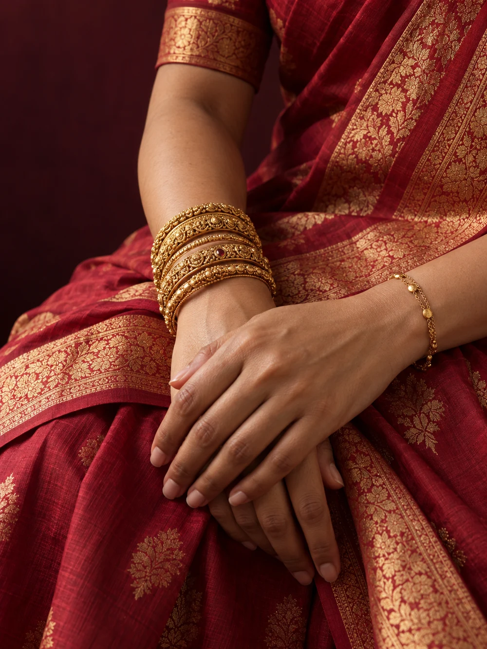 Contemporary gold jewellery styling — Shreeji Jewellery